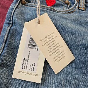 Johnny Was Raw edge skinny jeans